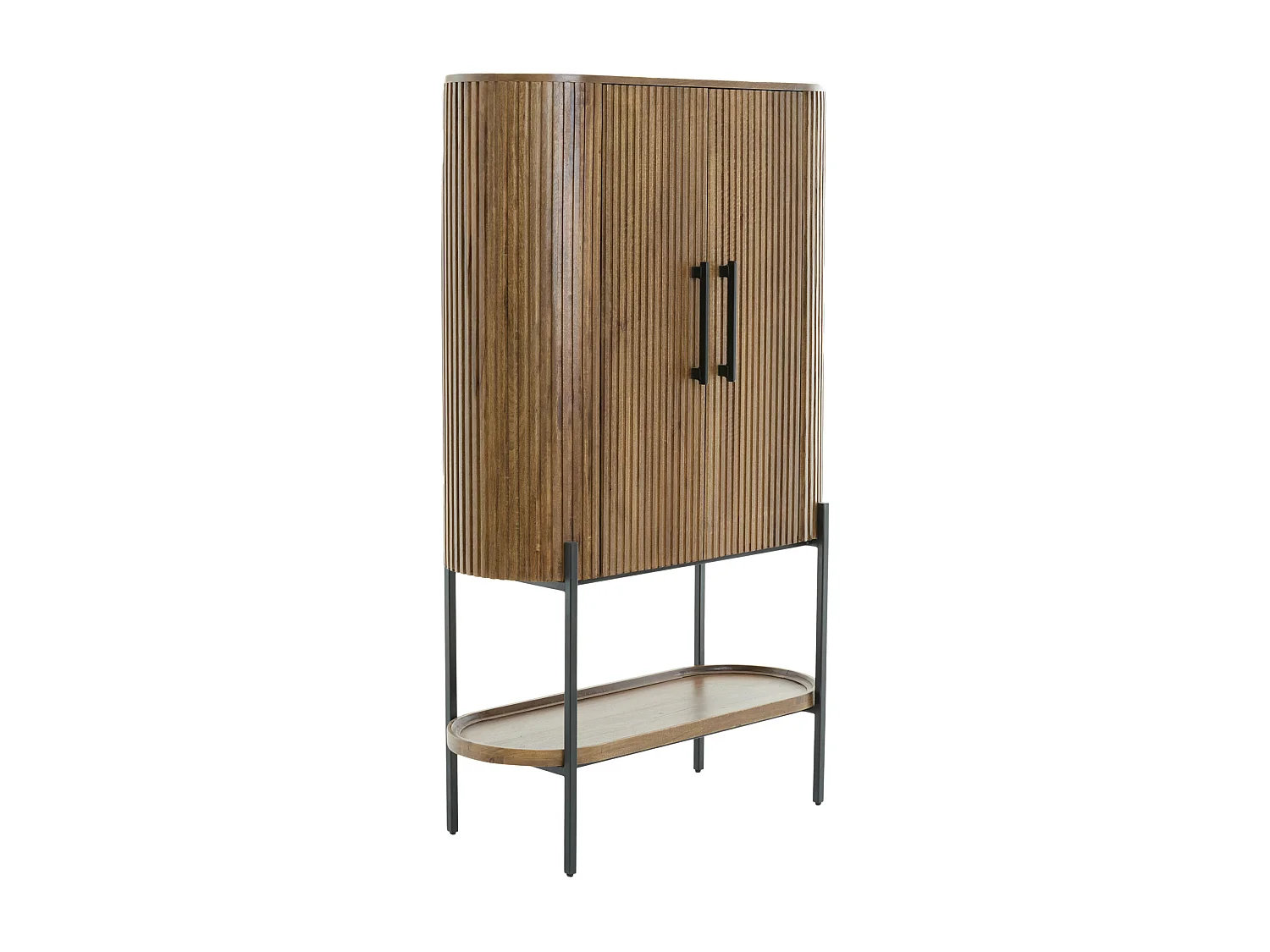 Armoire DUMOSI - 100x40x165cm - Marron