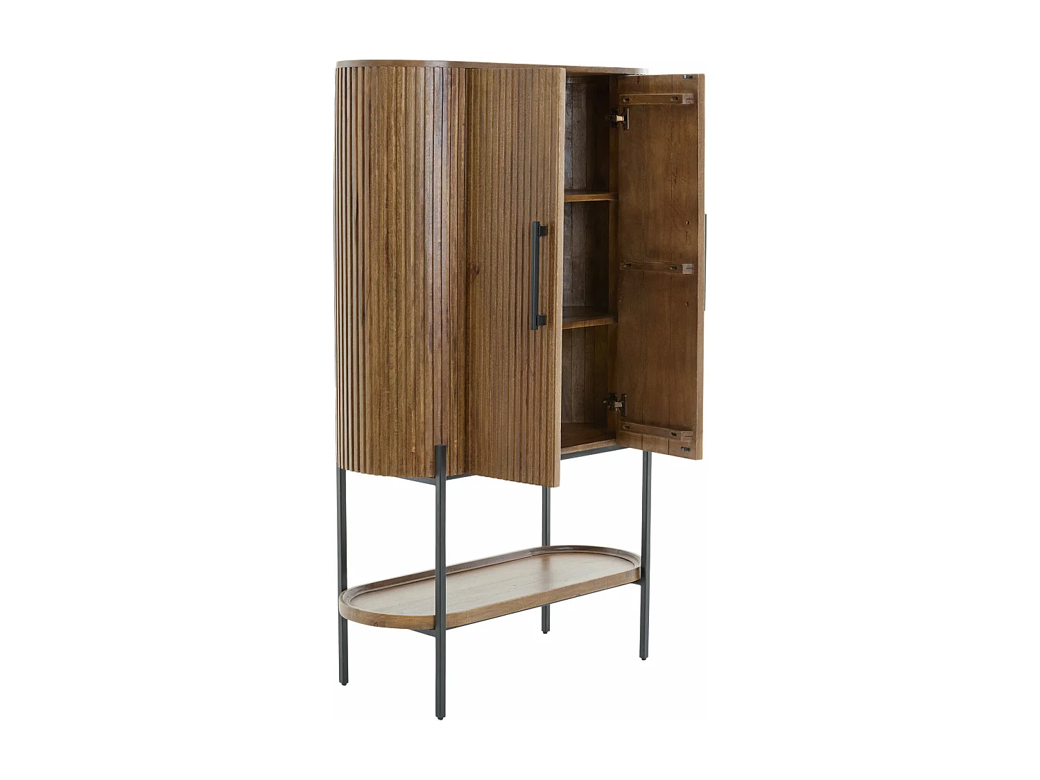 Armoire DUMOSI - 100x40x165cm - Marron
