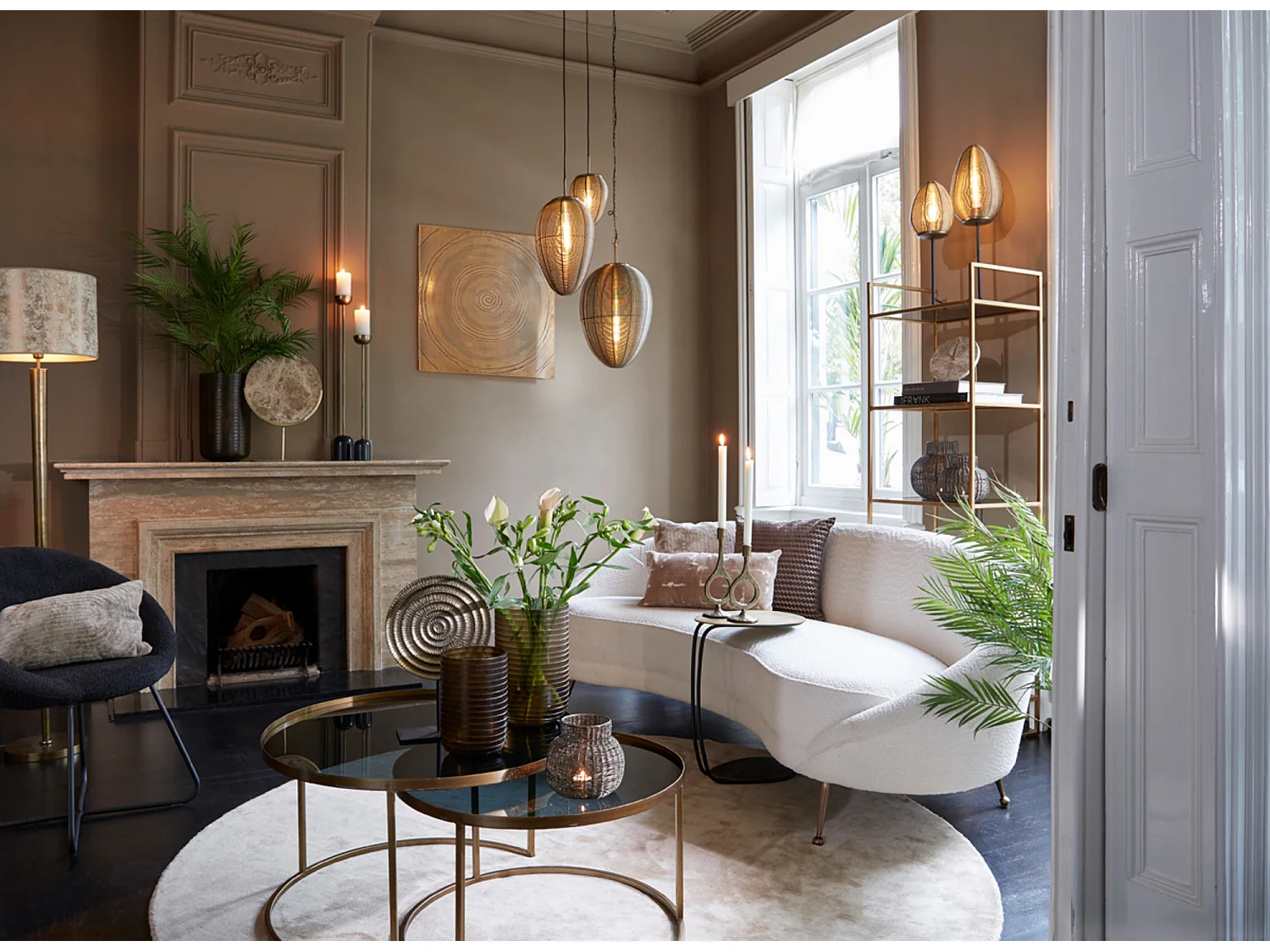 Table d'appoint MARSH - 43x27x53cm - Bronze