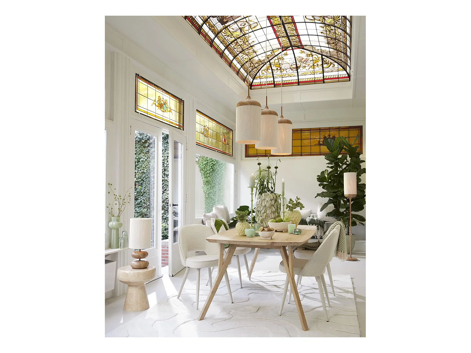 Table d'appoint DAKWA - Ø38x42cm - Marron