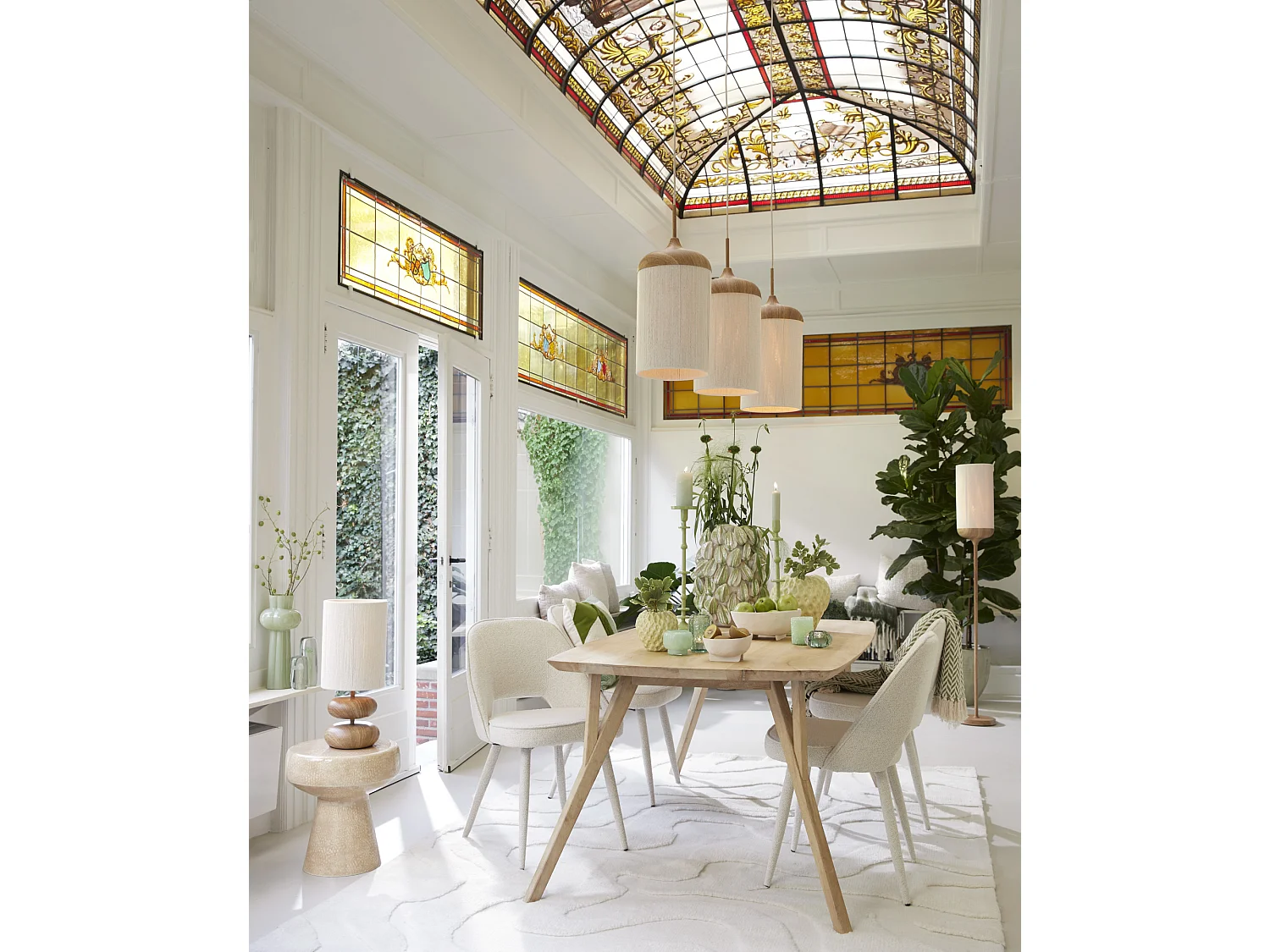 Table d'appoint DAKWA - Ø38x42cm - Marron