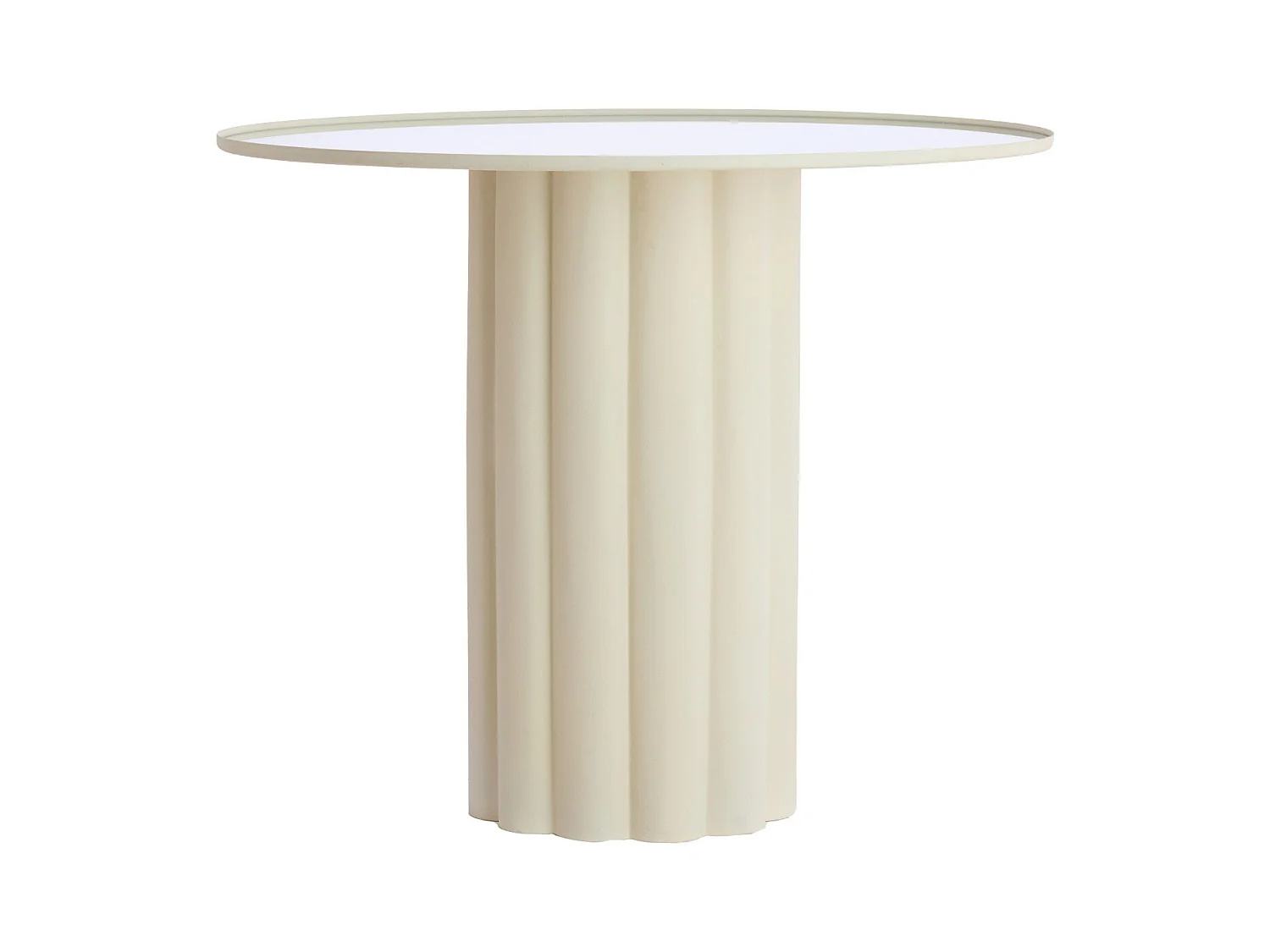 Table d'appoint ROSARIO - Ø91,5x75cm - Blanc