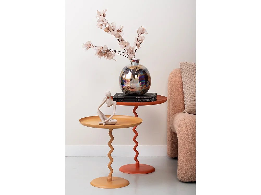 Table d'appoint Zig Zag Medium - Jaune ocre