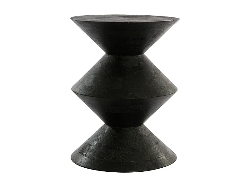 Mesa auxiliar LARUS - Ø45x60cm - Negro