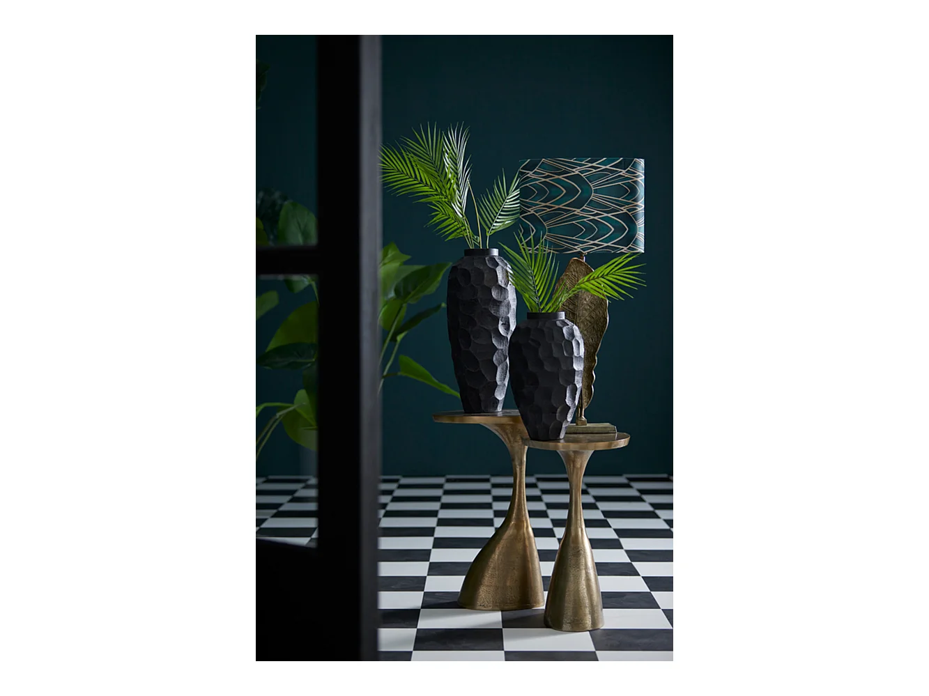 Table d'appoint MACAU - 40x33x61cm - Bronze