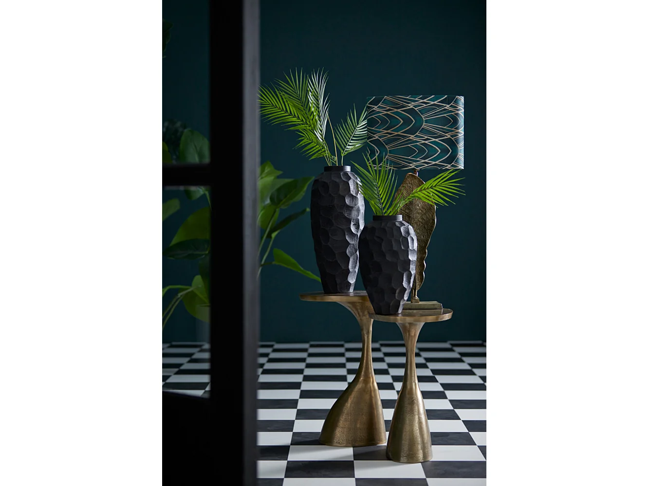 Table d'appoint MACAU - 40x33x61cm - Bronze