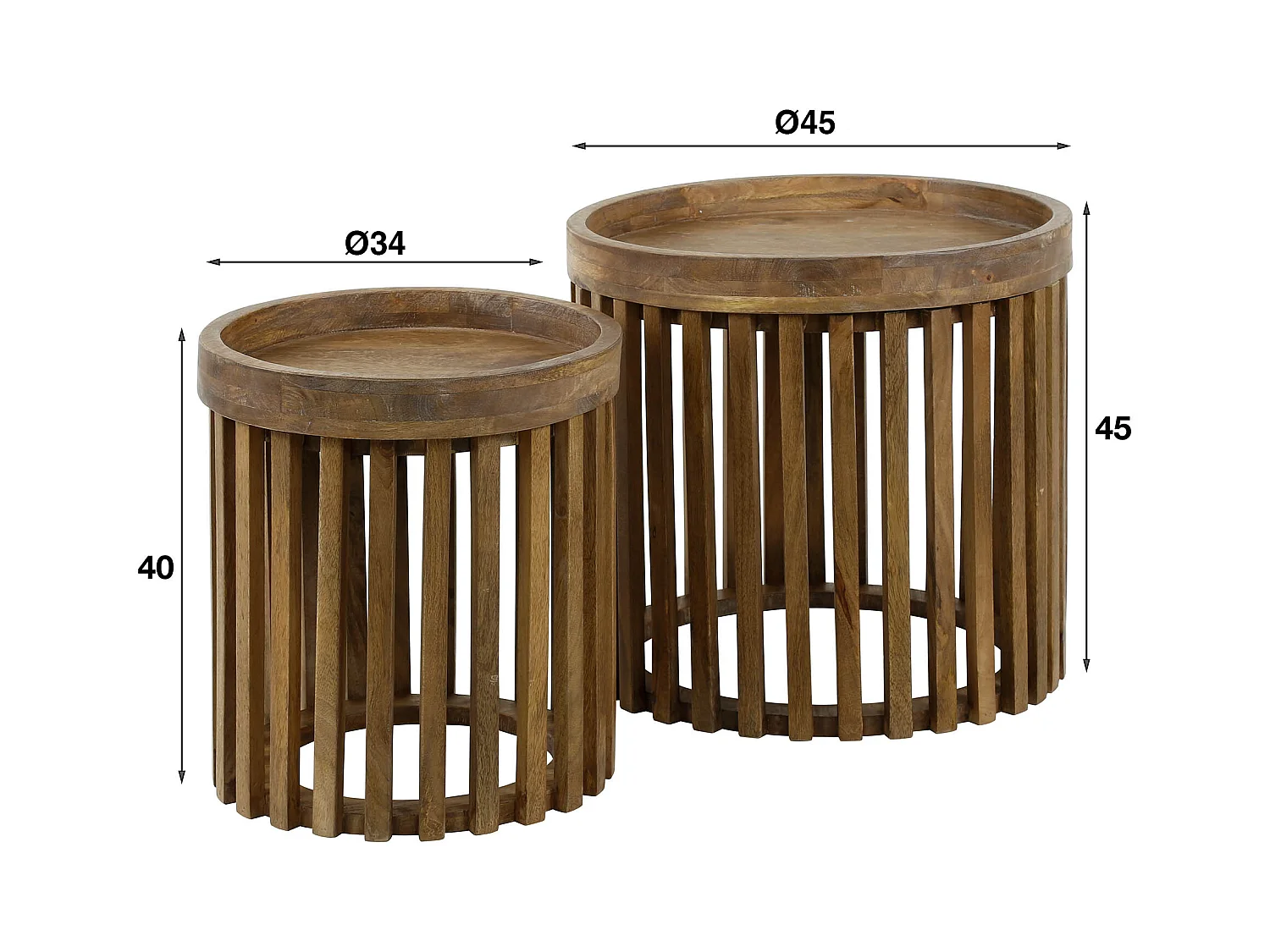 Table d'appoint Tweak - Lot de 2