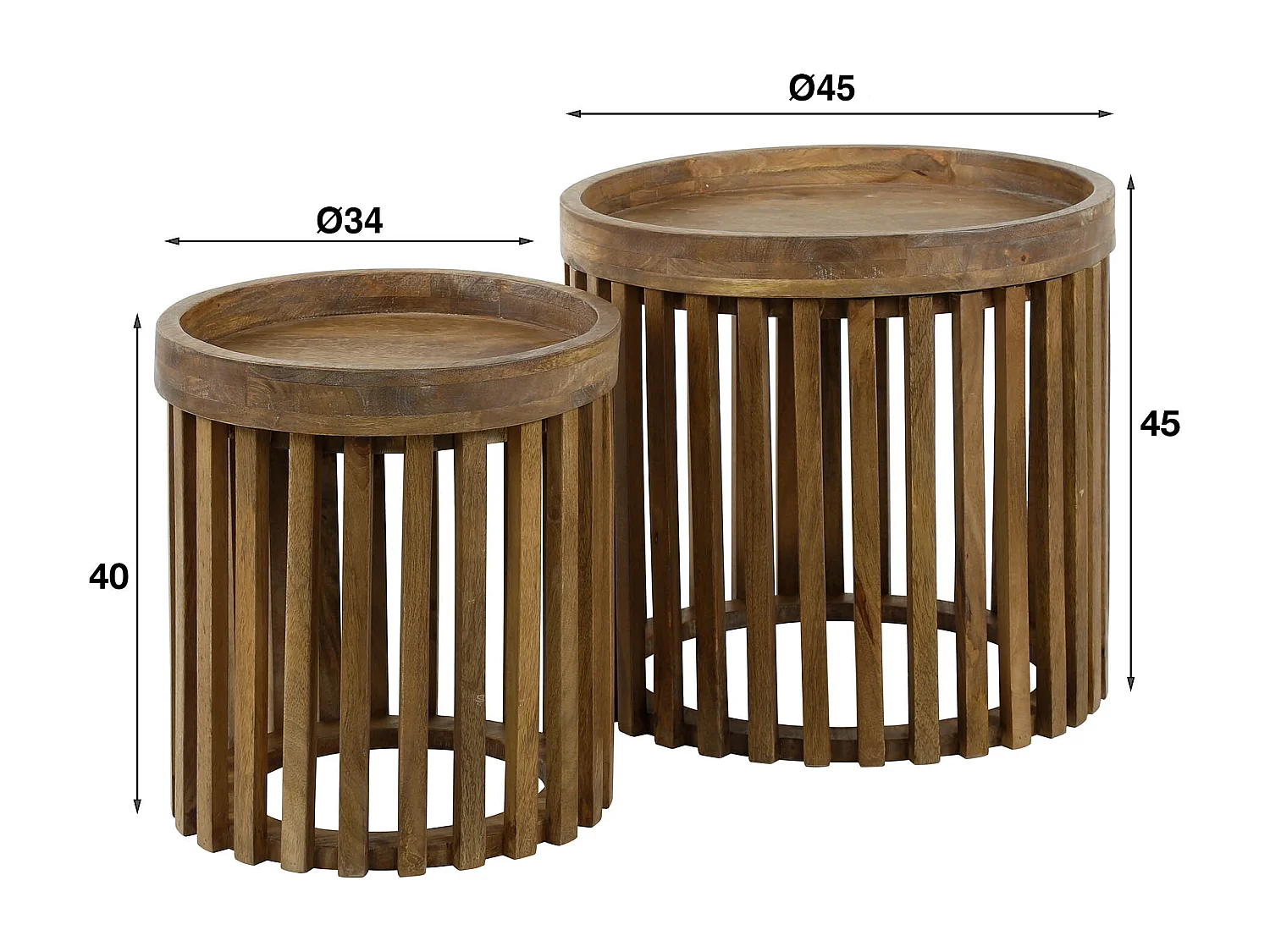 Bijzettafel Tweak - Set van 2