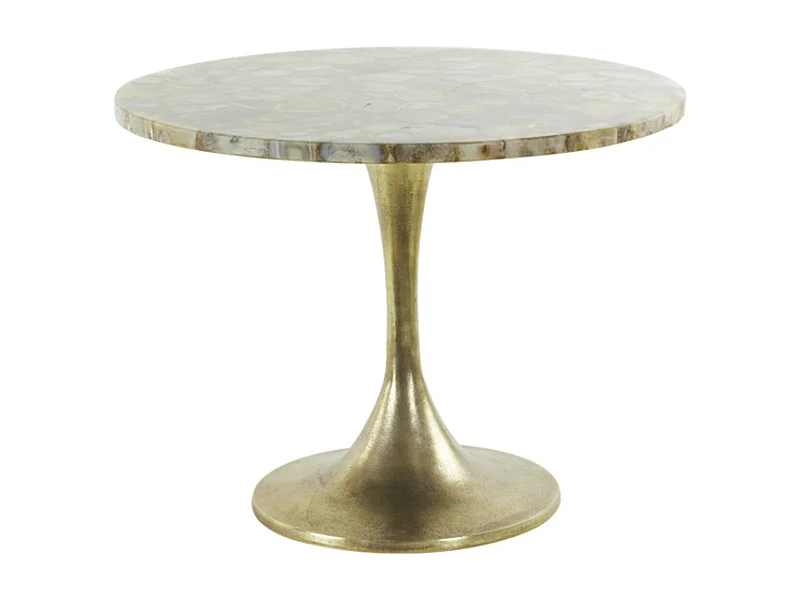 Bijzettafel RICKERD - Ø61x41cm - Geel