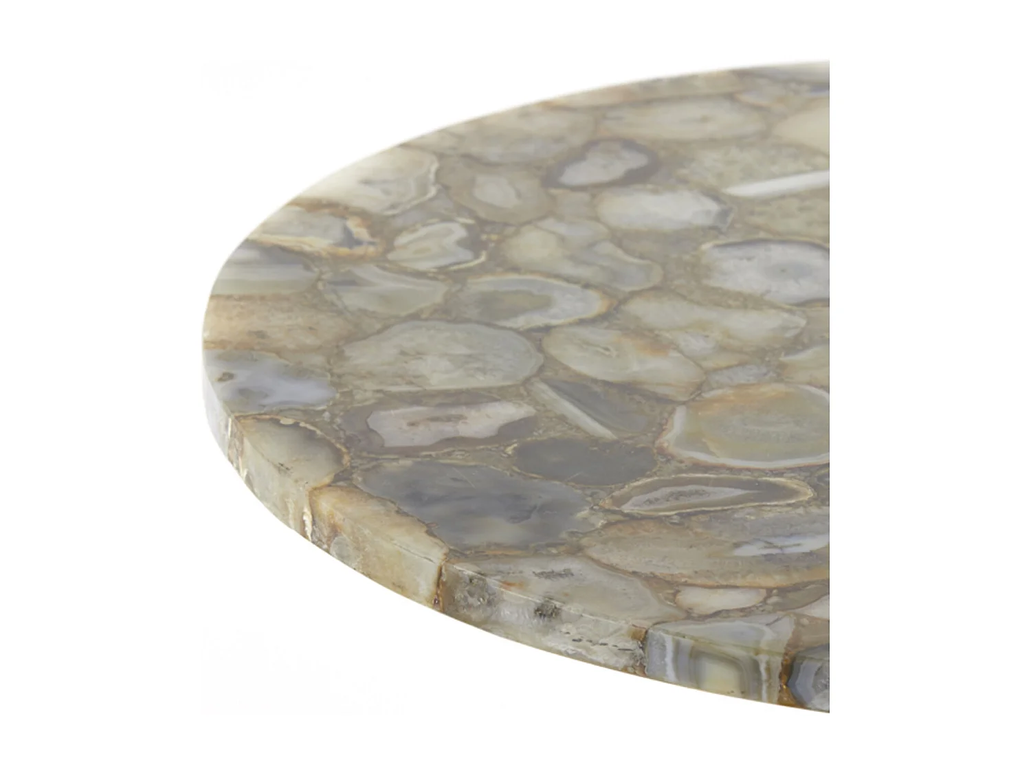 Bijzettafel RICKERD - Ø61x41cm - Geel