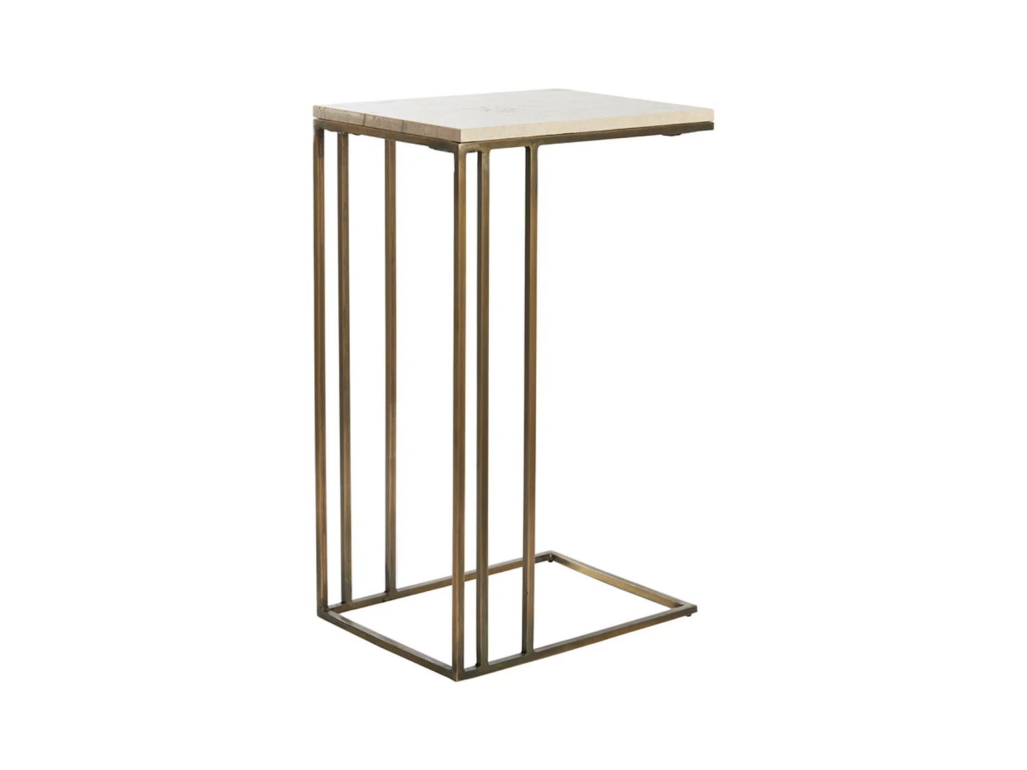 Table d'appoint ROSHAN - 41x31x66cm - Marron