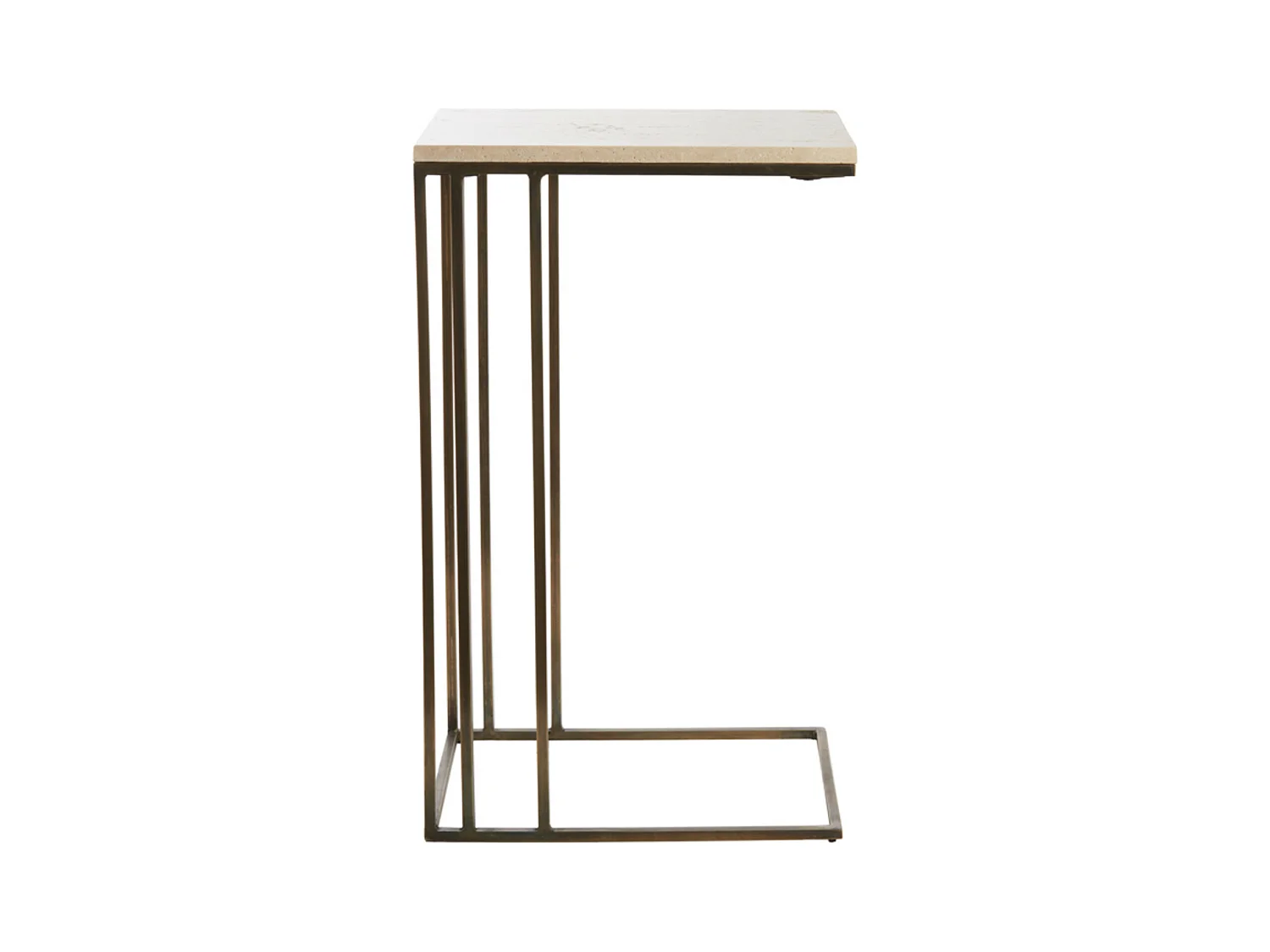 Table d'appoint ROSHAN - 41x31x66cm - Marron