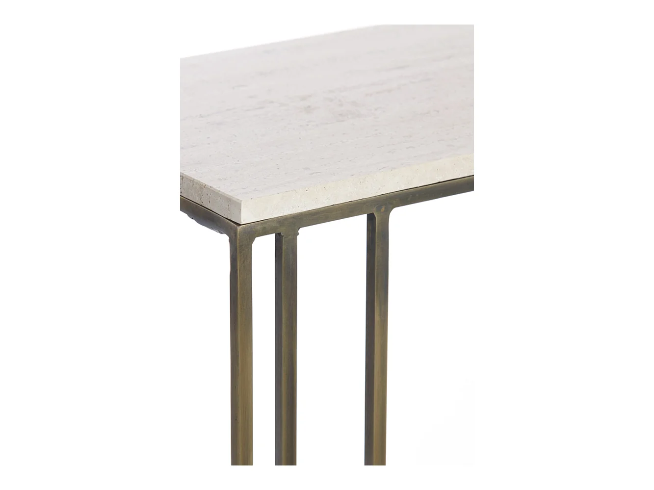 Table d'appoint ROSHAN - 41x31x66cm - Marron