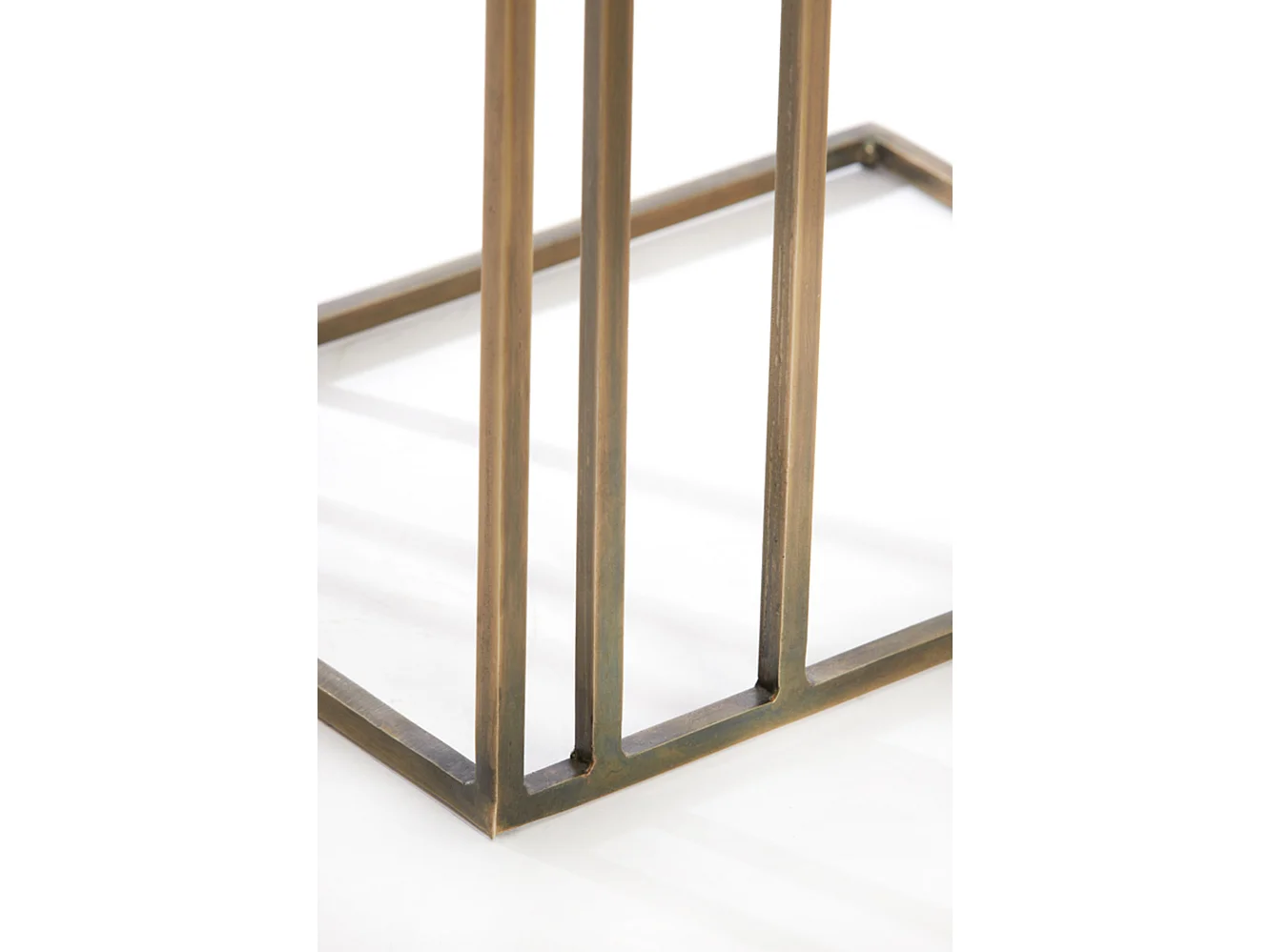 Bijzettafel ROSHAN - 41x31x66cm - Bruin