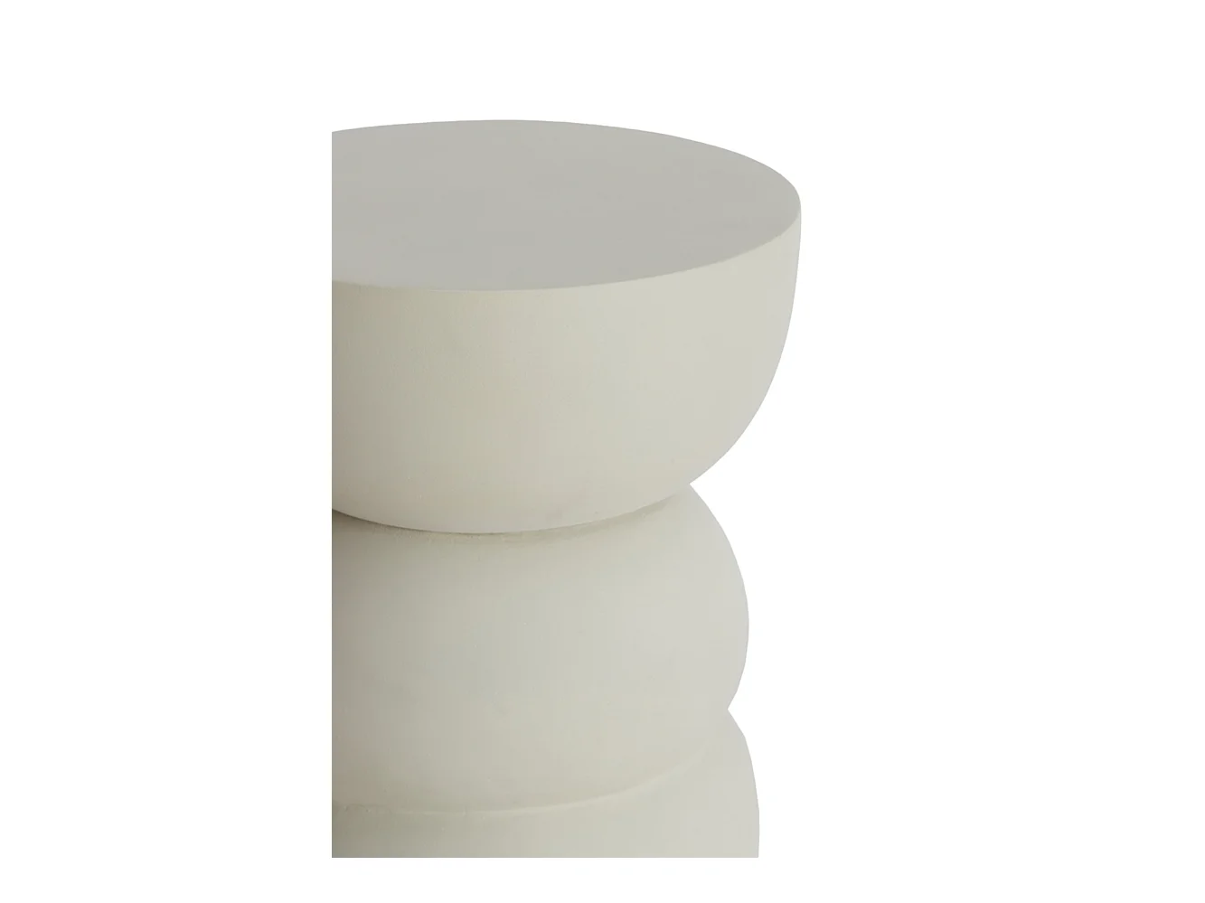 Table d'appoint AZALIO - Ø35x45cm - Blanc
