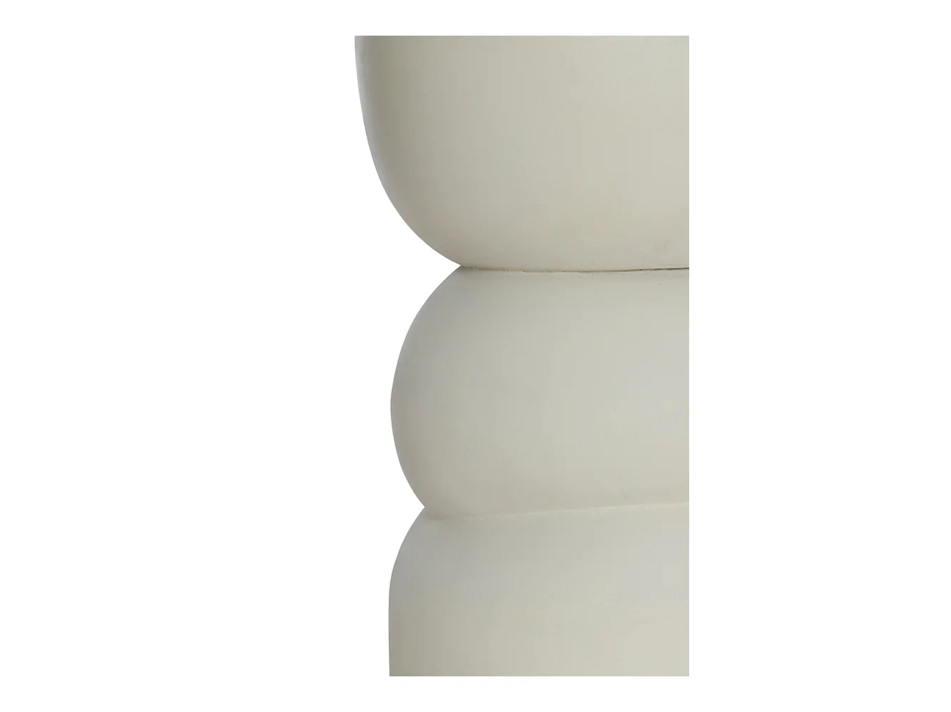 Table d'appoint AZALIO - Ø35x45cm - Blanc