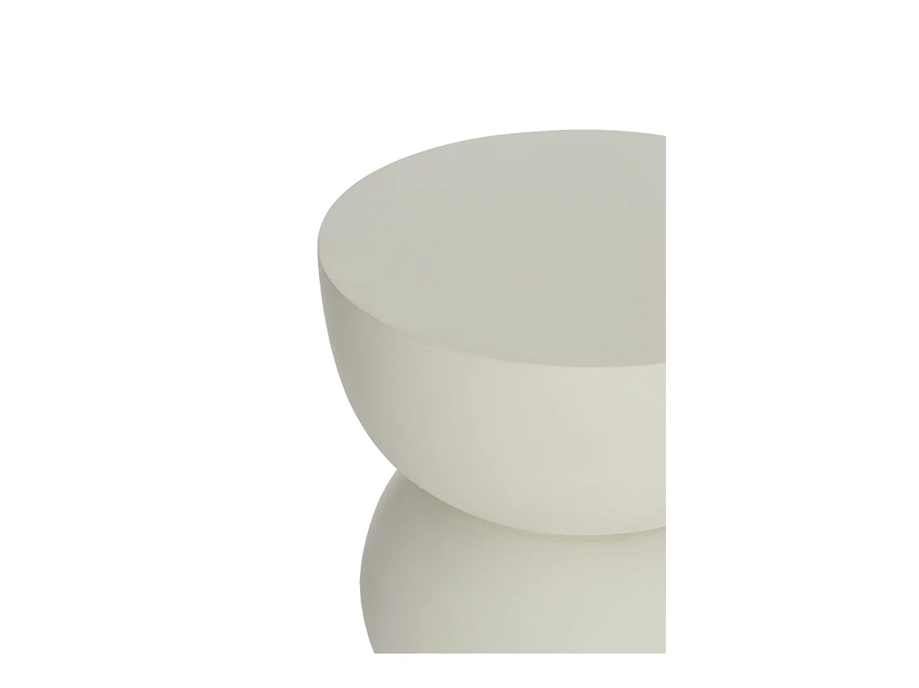 Table d'appoint AZALIO - Ø35x45cm - Blanc