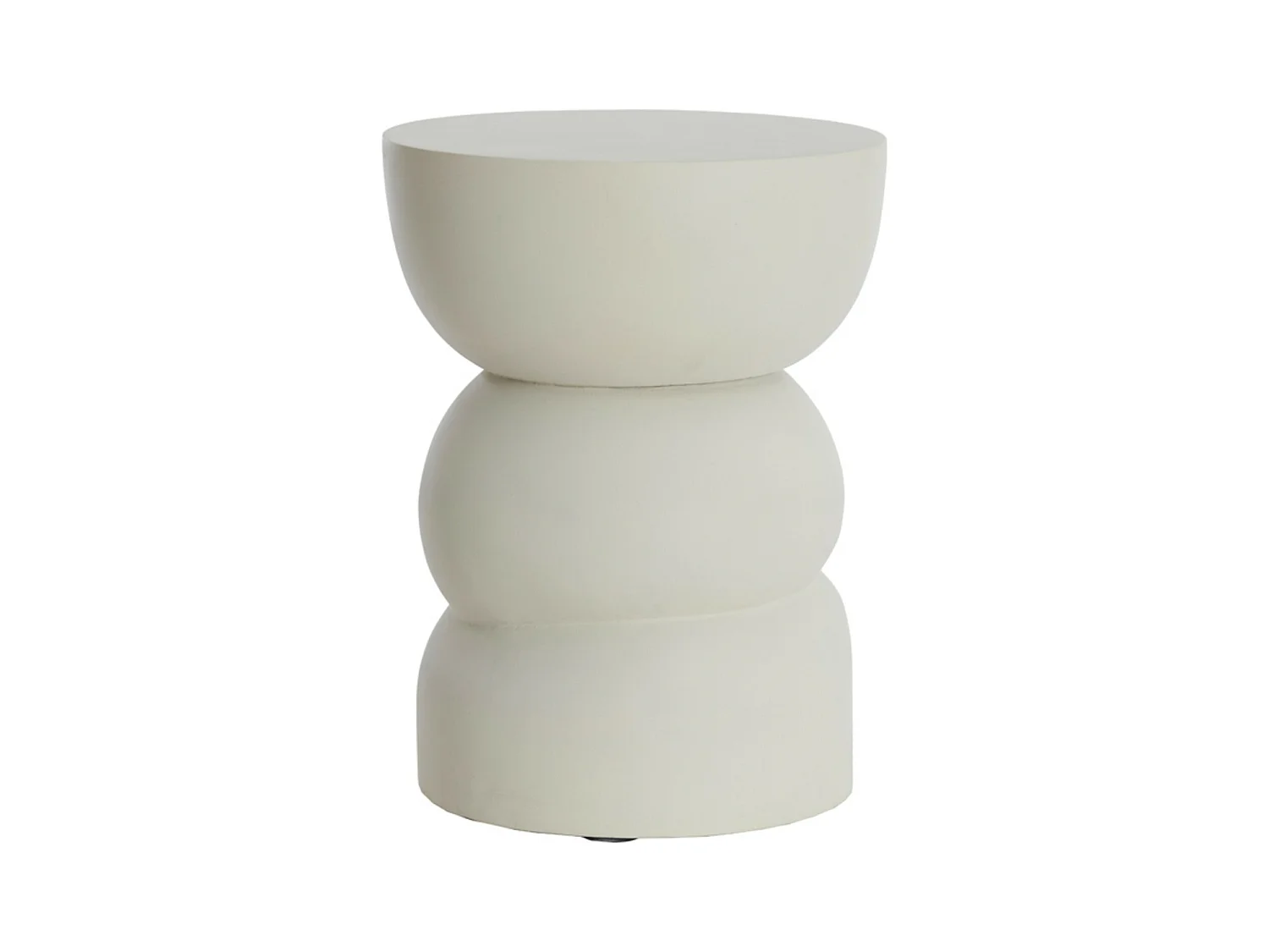 Table d'appoint AZALIO - Ø35x45cm - Blanc