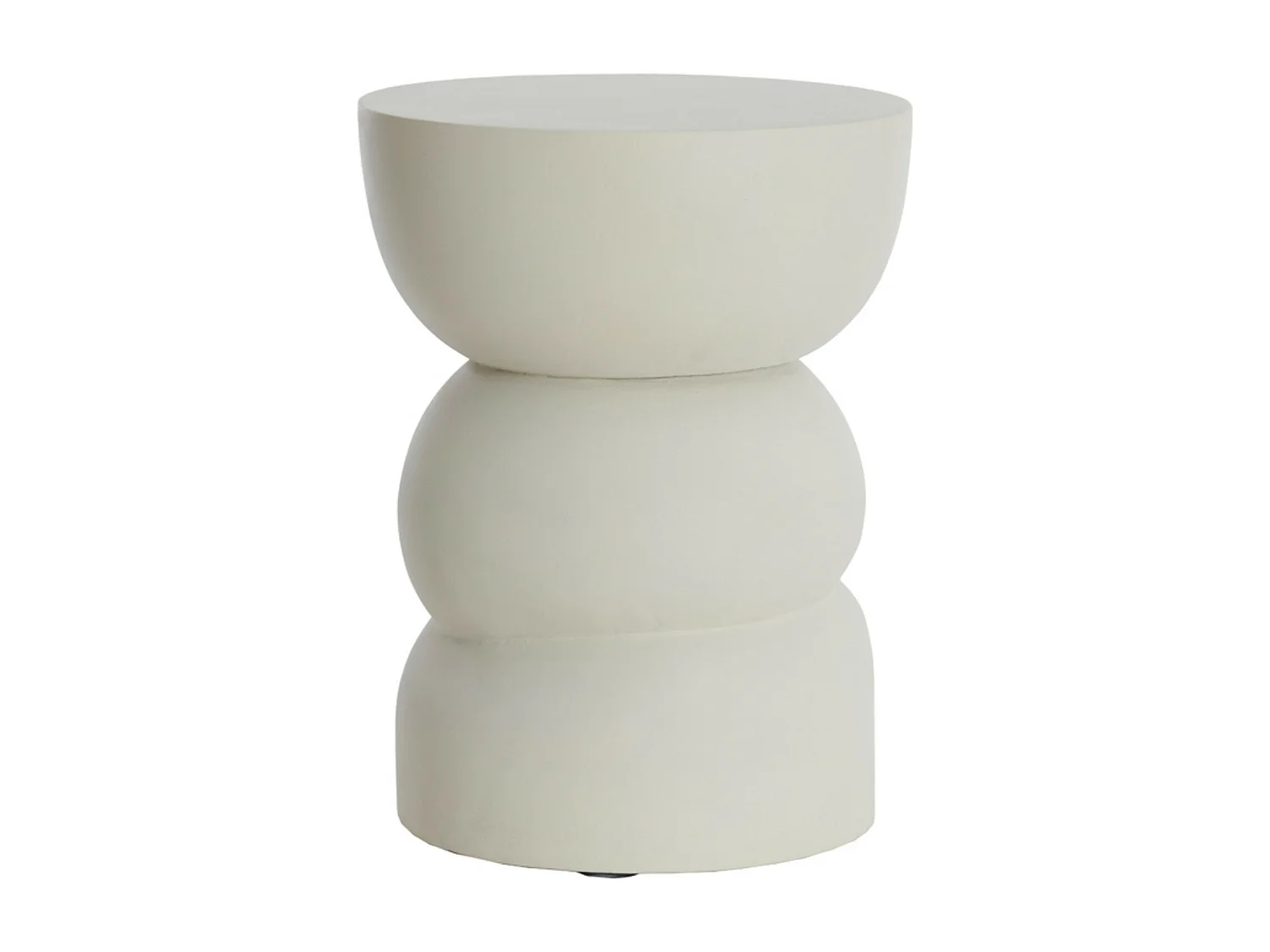 Table d'appoint AZALIO - Ø35x45cm - Blanc