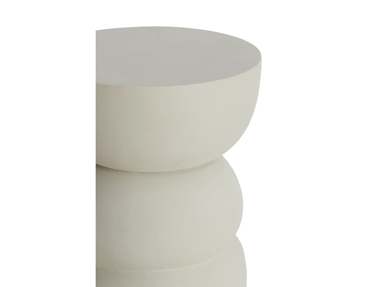 Table d'appoint AZALIO - Ø35x45cm - Blanc