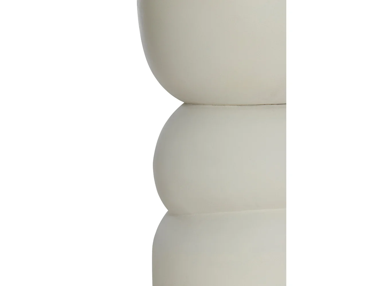 Table d'appoint AZALIO - Ø35x45cm - Blanc