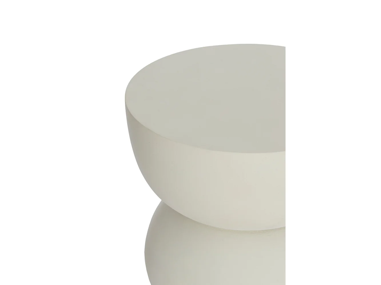 Table d'appoint AZALIO - Ø35x45cm - Blanc