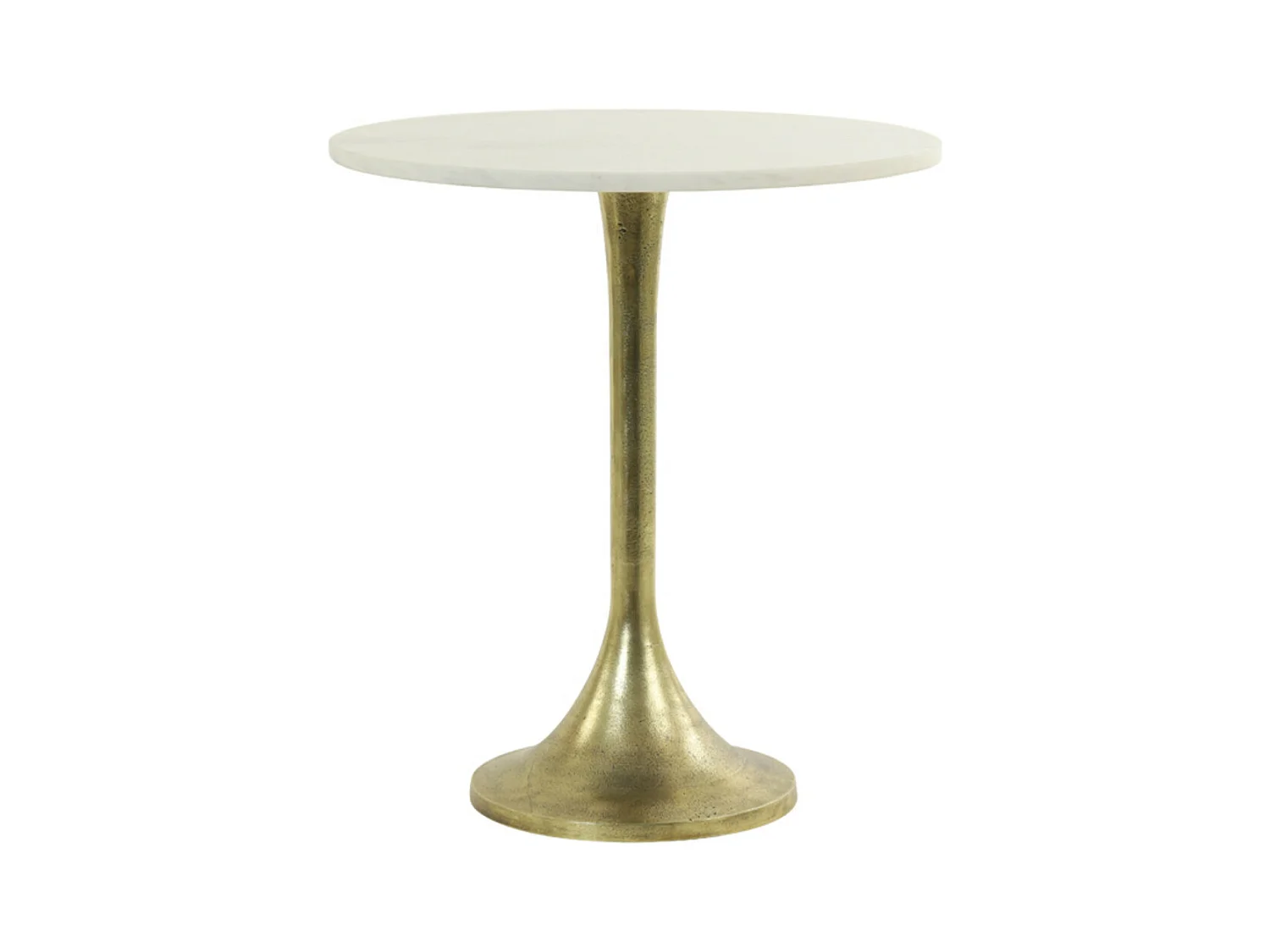 Table d'appoint RICKERD - Ø48x53cm - Blanc