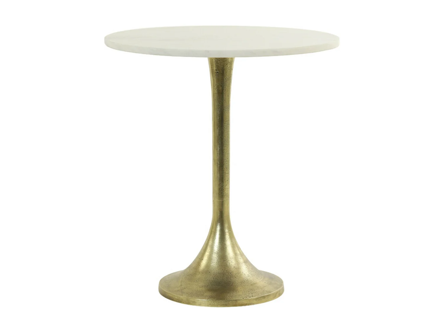 Table d'appoint RICKERD - Ø48x53cm - Blanc