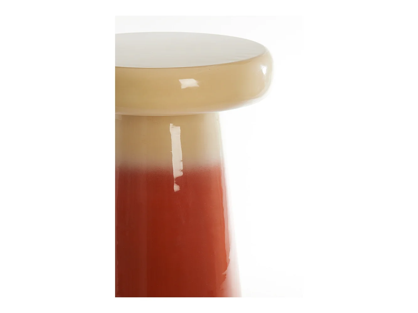 Table d'appoint SAKIZ - Ø40,5x51cm - Blanc