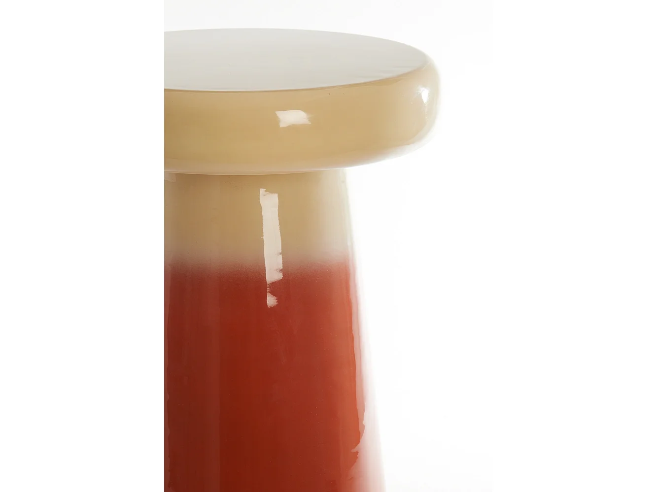 Bijzettafel SAKIZ - Ø40.5x51cm - Wit