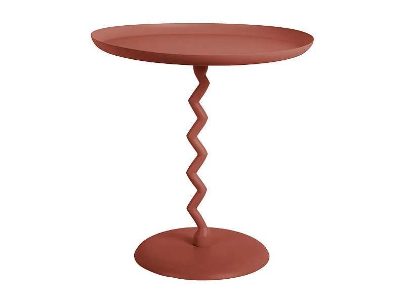 Table d'appoint Zig Zag Medium - Ocre rouge