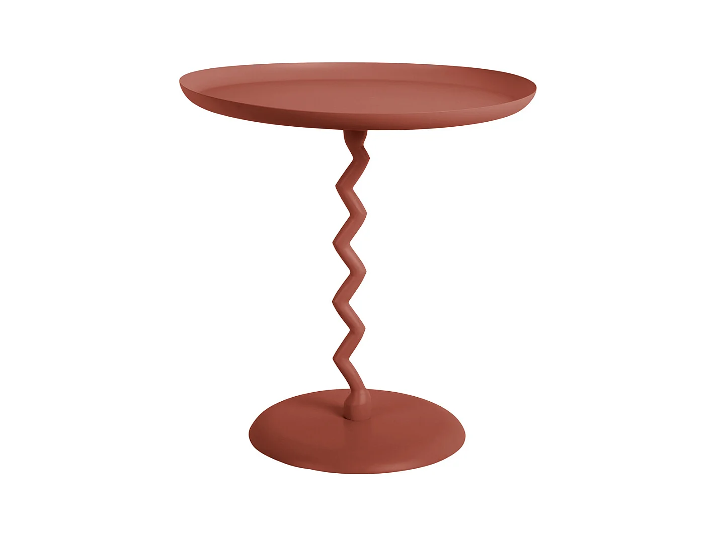 Table d'appoint Zig Zag Medium - Ocre rouge