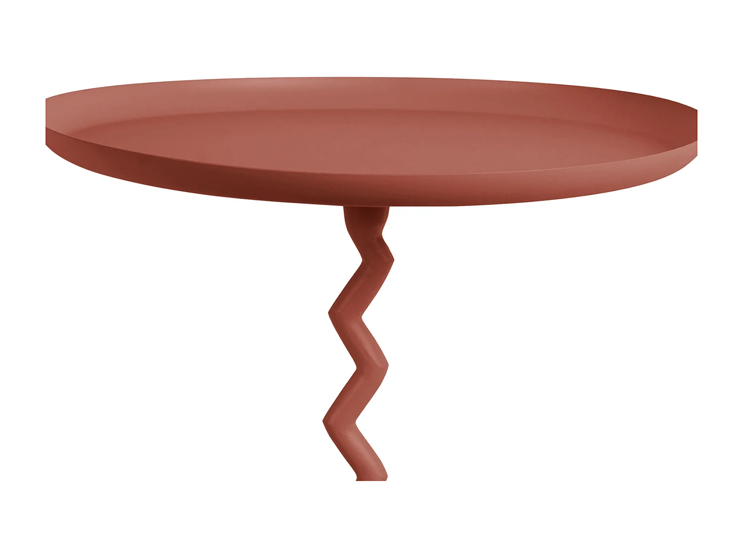 Table d'appoint Zig Zag Medium - Ocre rouge