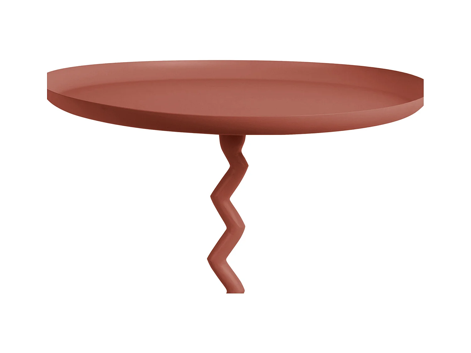 Table d'appoint Zig Zag Medium - Ocre rouge