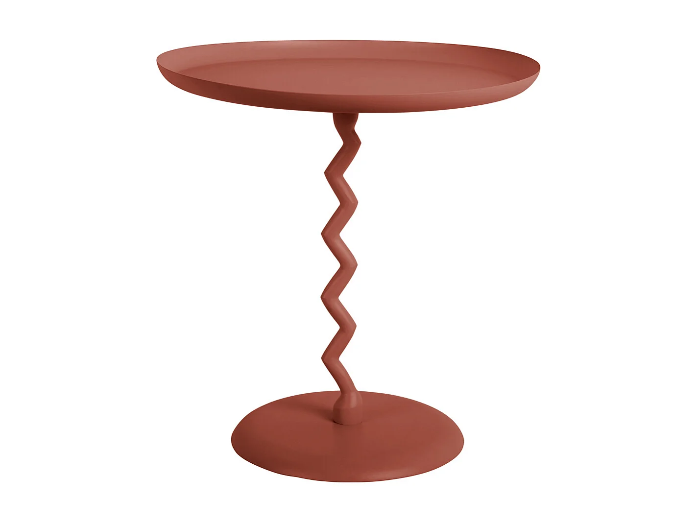 Table d'appoint Zig Zag Medium - Ocre rouge
