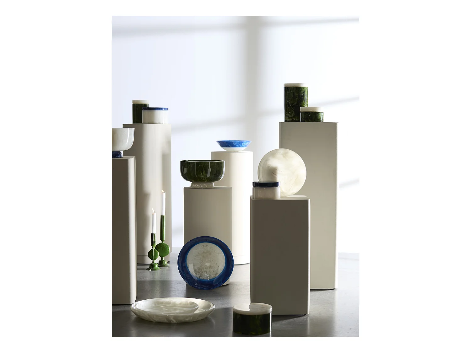 Colonne ALARIOS - Ø30x60cm - Blanc