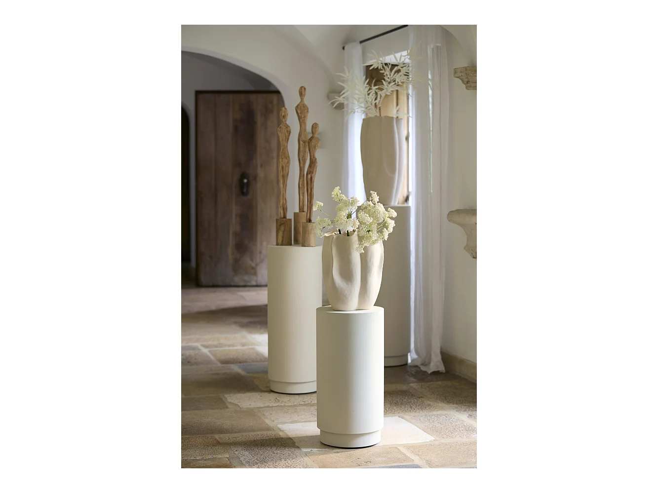 Colonne ALARIOS - Ø30x60cm - Blanc