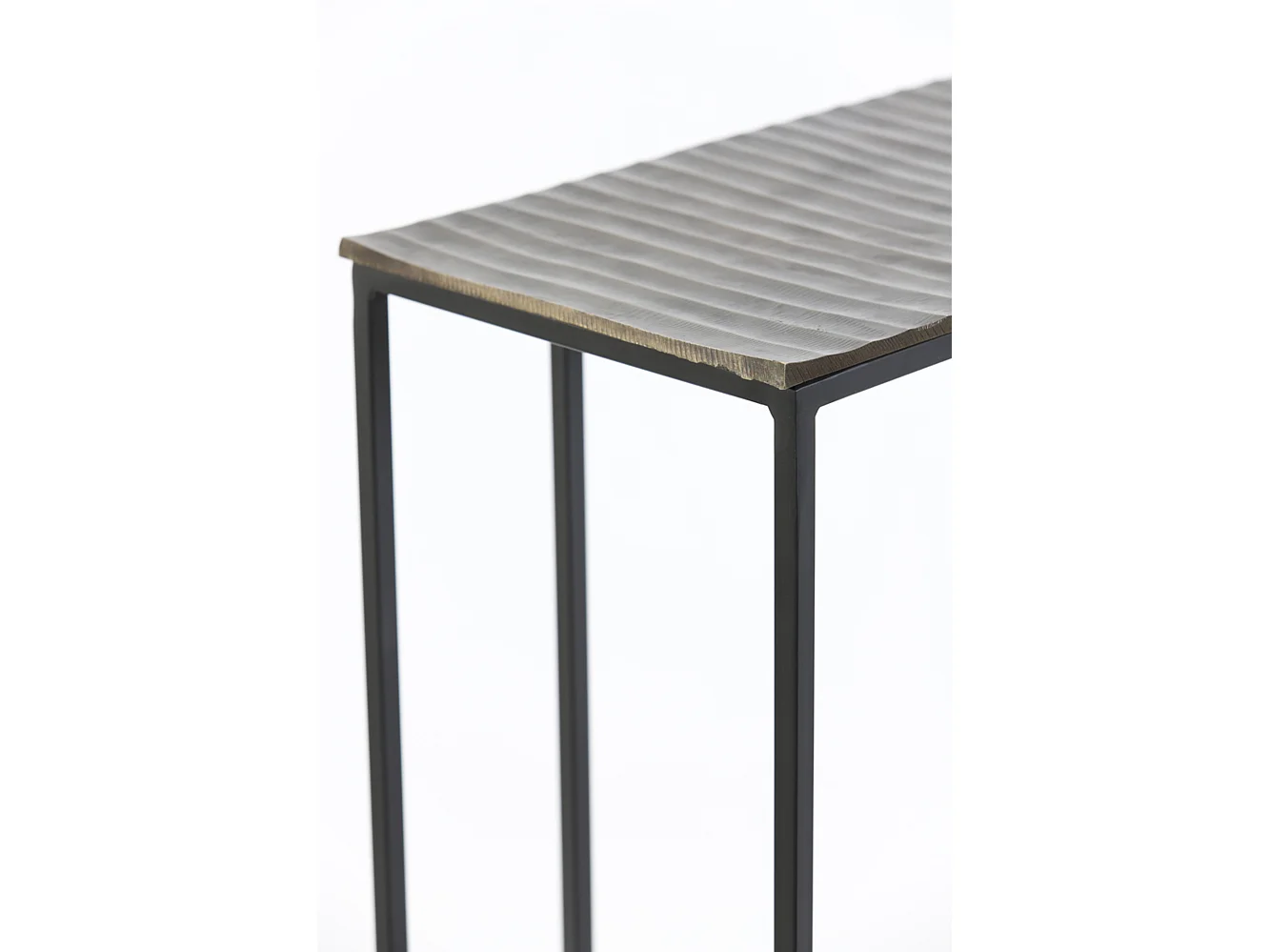 Table d'appoint MACY - 48x26x60cm - Bronze