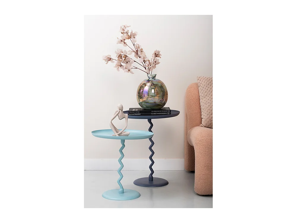 Beistelltisch Zig Zag Large - Nachtblau