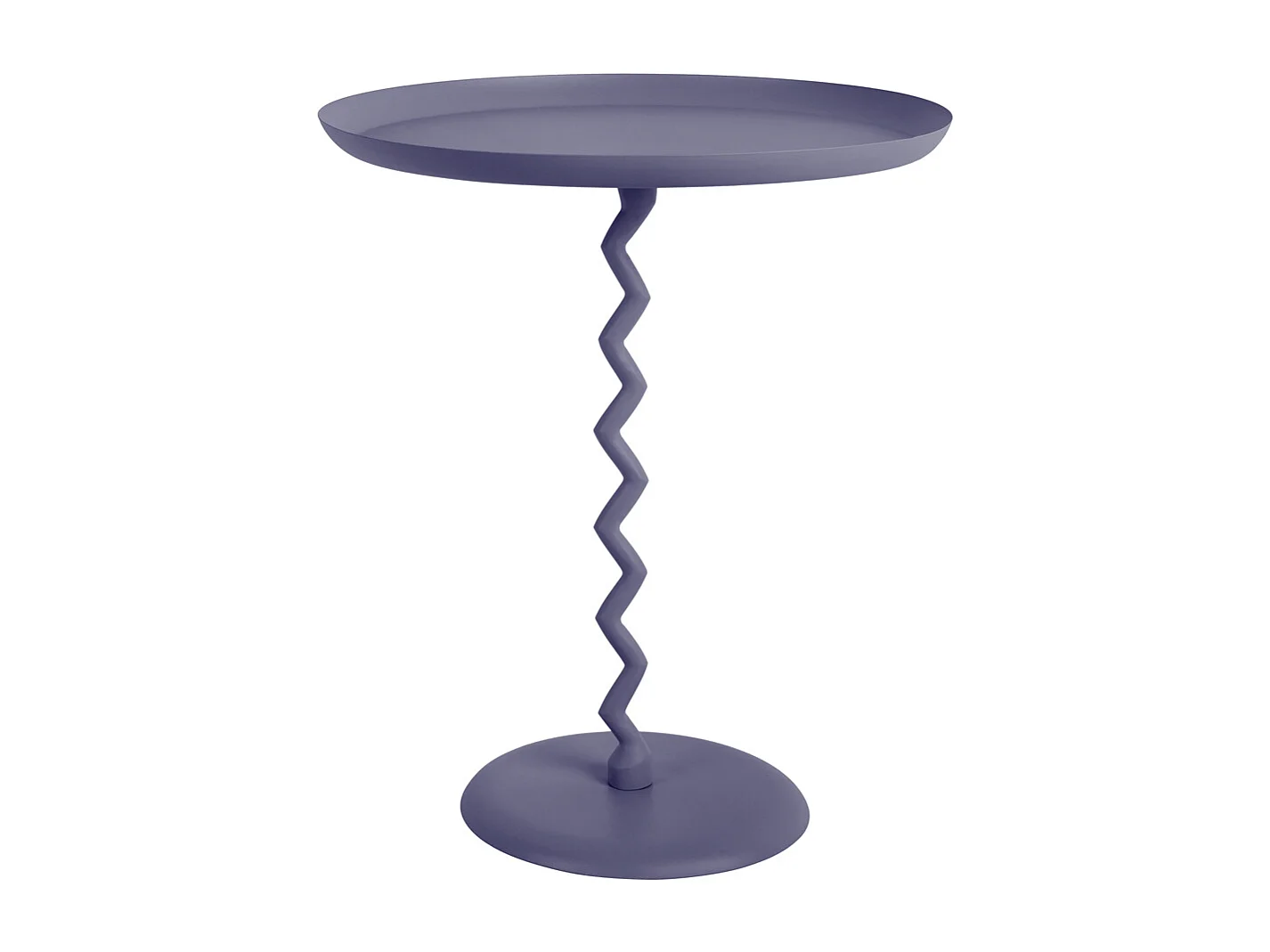 Table d'appoint Zig Zag Large - Bleu nuit