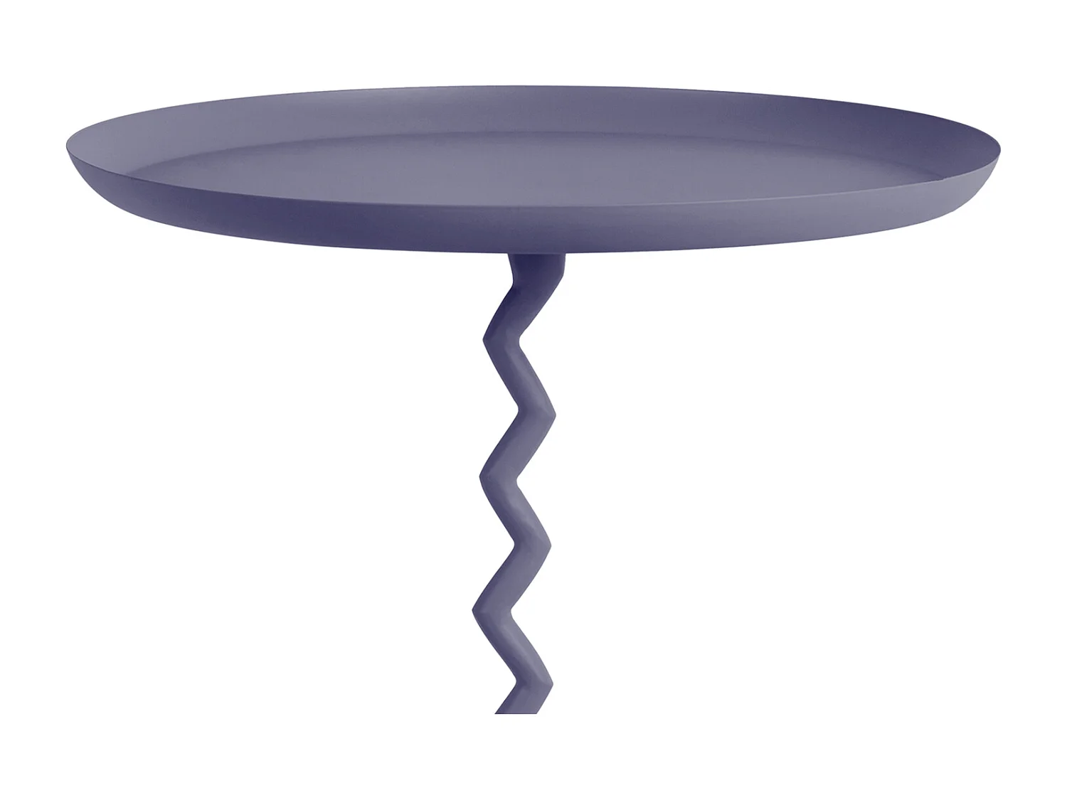 Table d'appoint Zig Zag Large - Bleu nuit