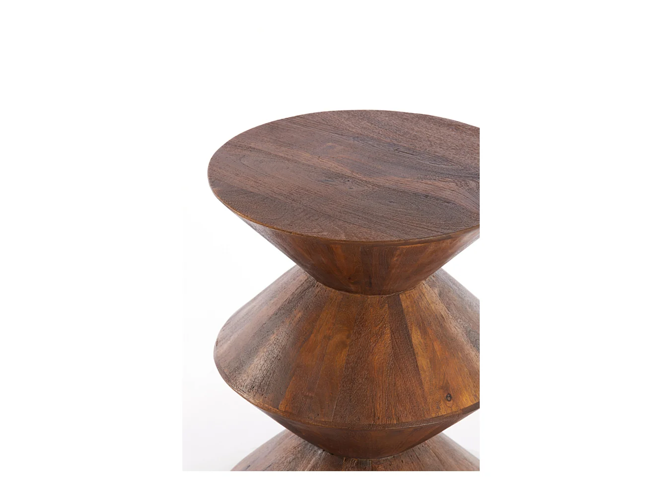 Table d'appoint LARUS - Ø40x50cm - Marron