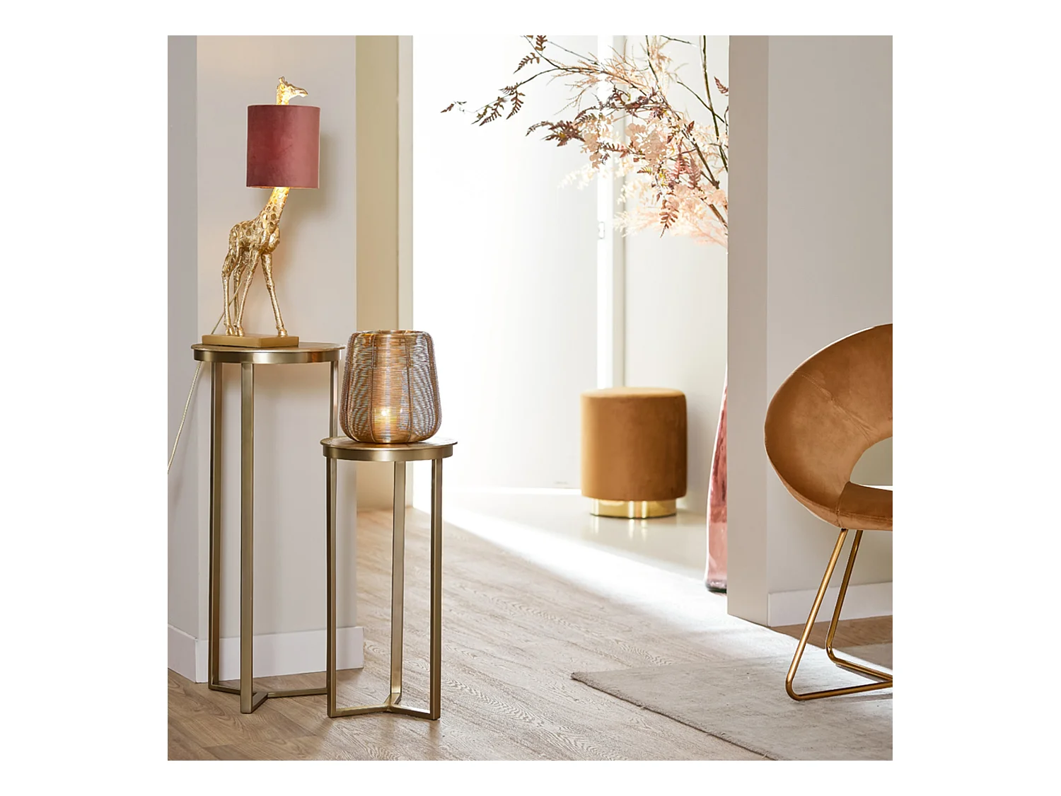 Zuil RETIRO - Ø40x101cm - Goud