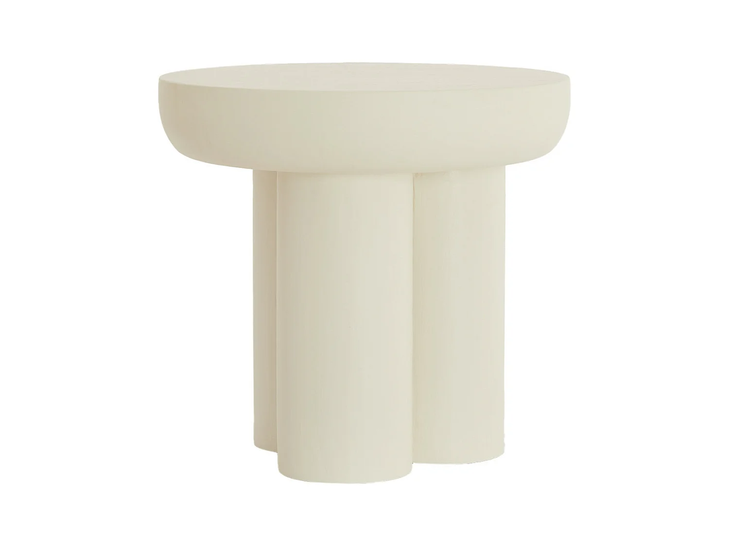 Table d'appoint MIZUHO - Ø50x47cm - Blanc