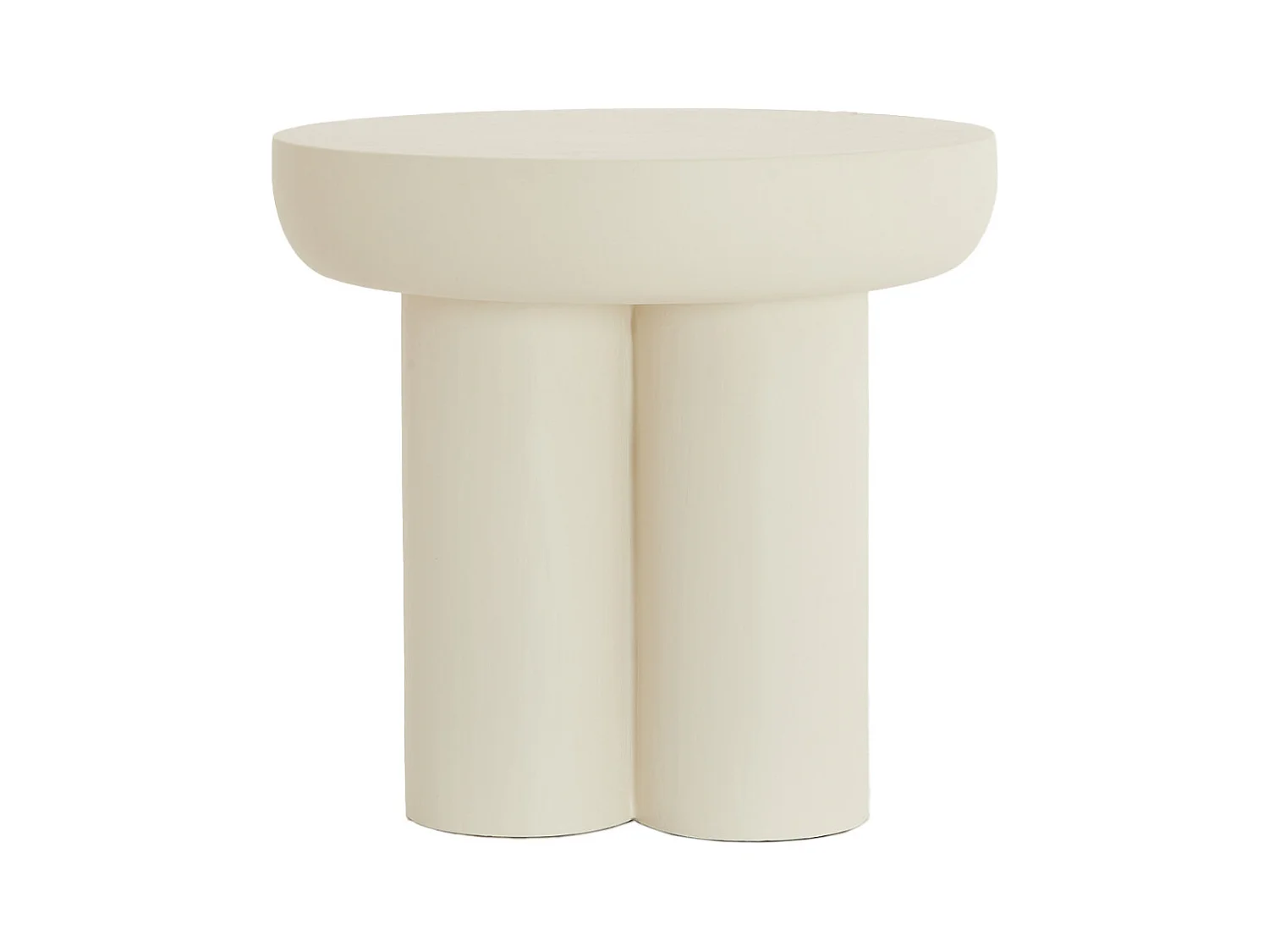 Table d'appoint MIZUHO - Ø50x47cm - Blanc