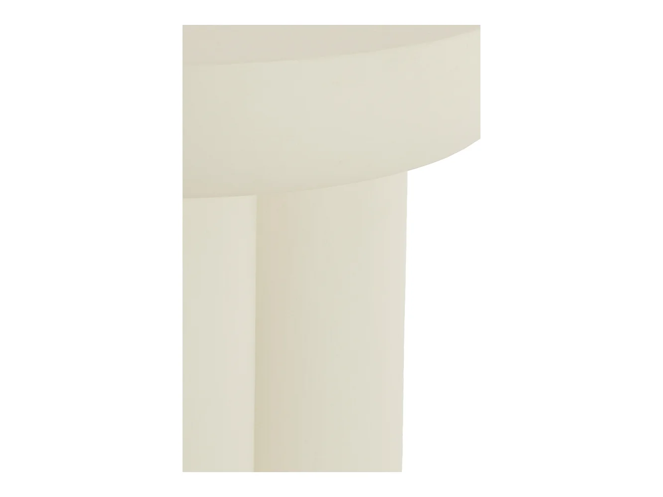 Table d'appoint MIZUHO - Ø50x47cm - Blanc