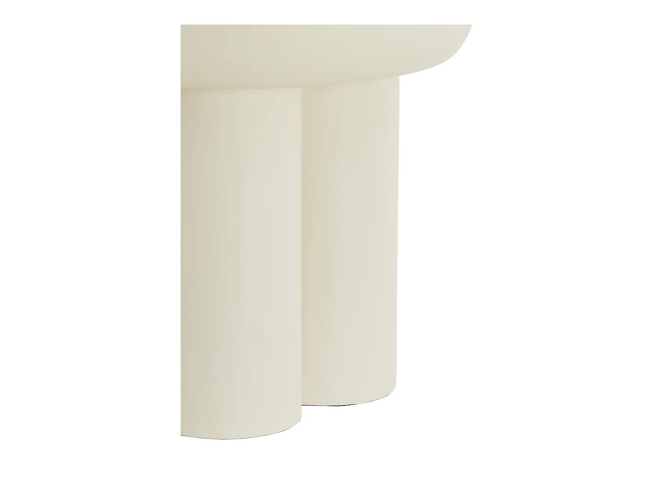 Table d'appoint MIZUHO - Ø50x47cm - Blanc