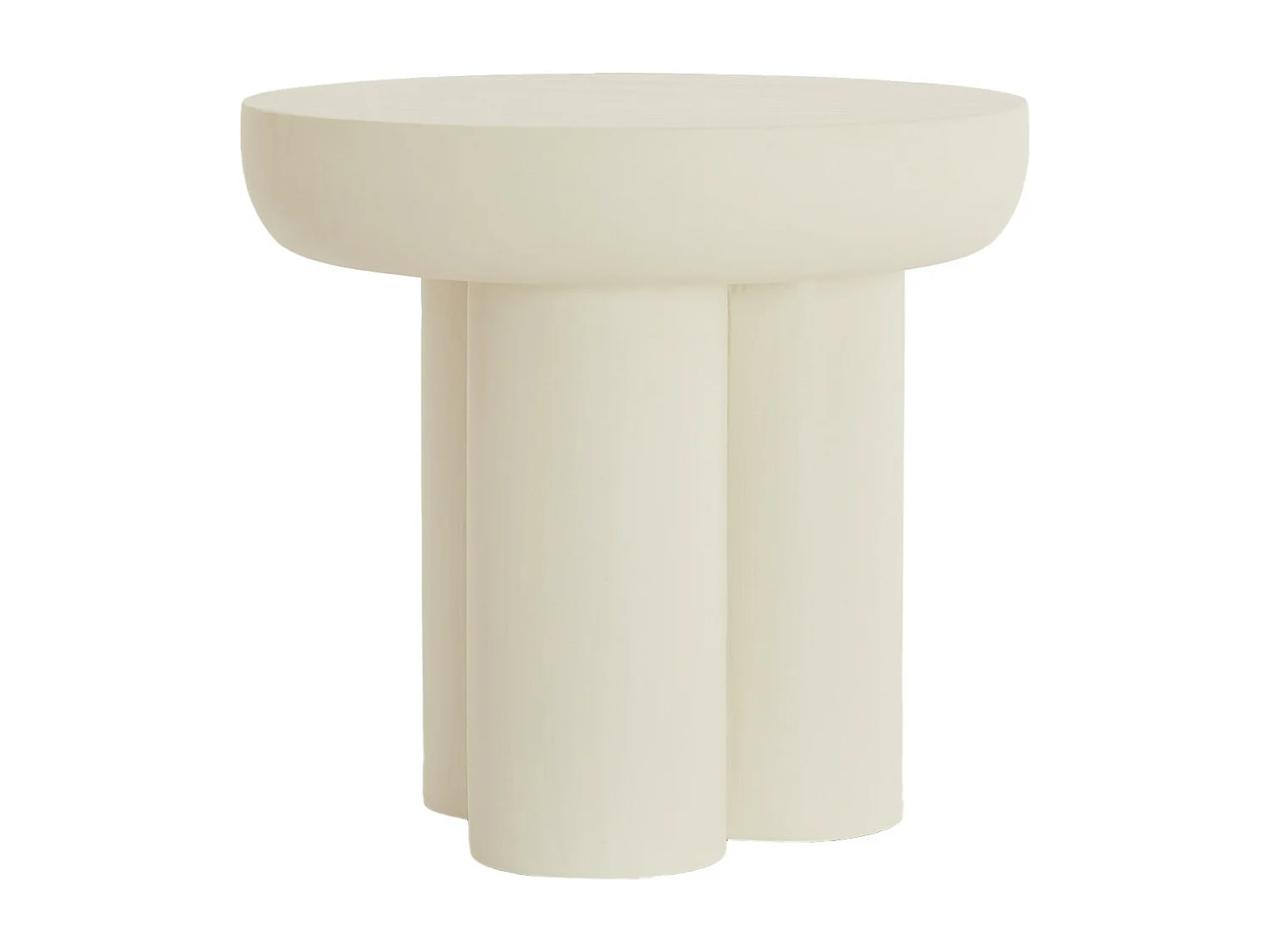 Table d'appoint MIZUHO - Ø50x47cm - Blanc