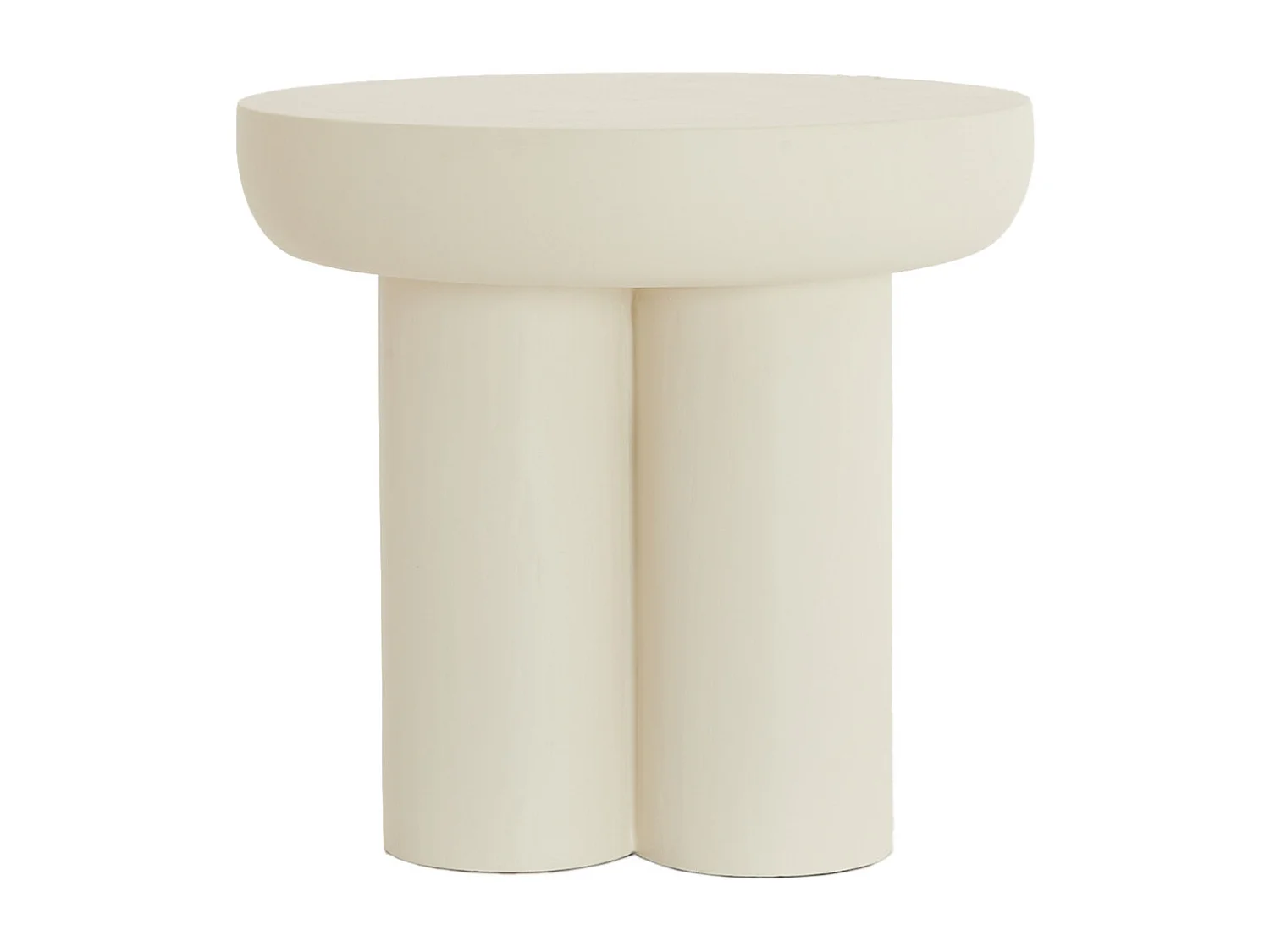Table d'appoint MIZUHO - Ø50x47cm - Blanc