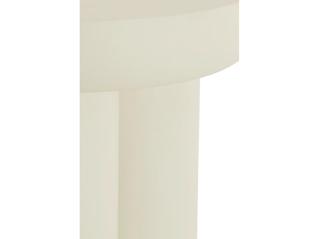 Table d'appoint MIZUHO - Ø50x47cm - Blanc
